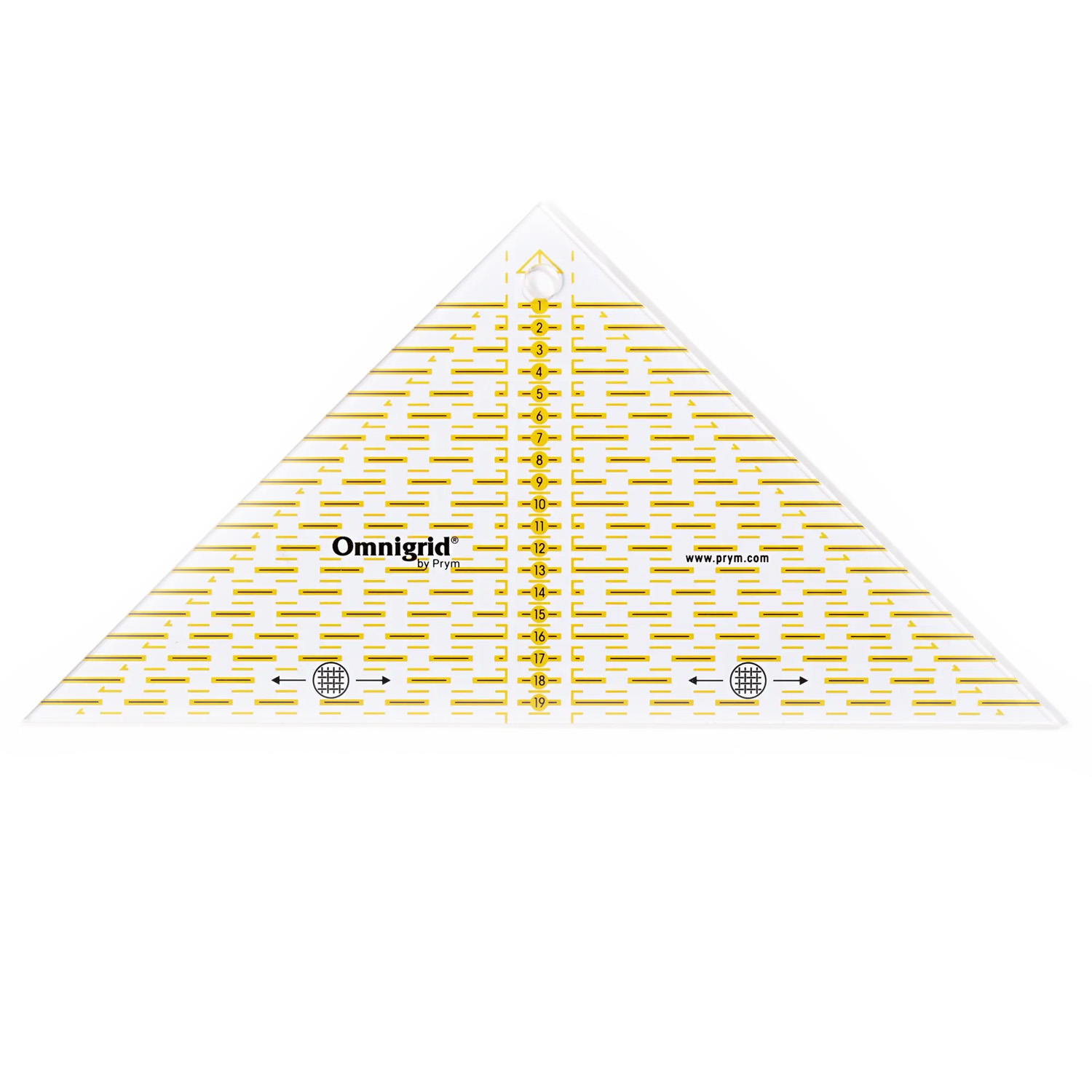Prym Omnigrid Flottes Dreieck für 1/4 Quadrat-Dreiecke