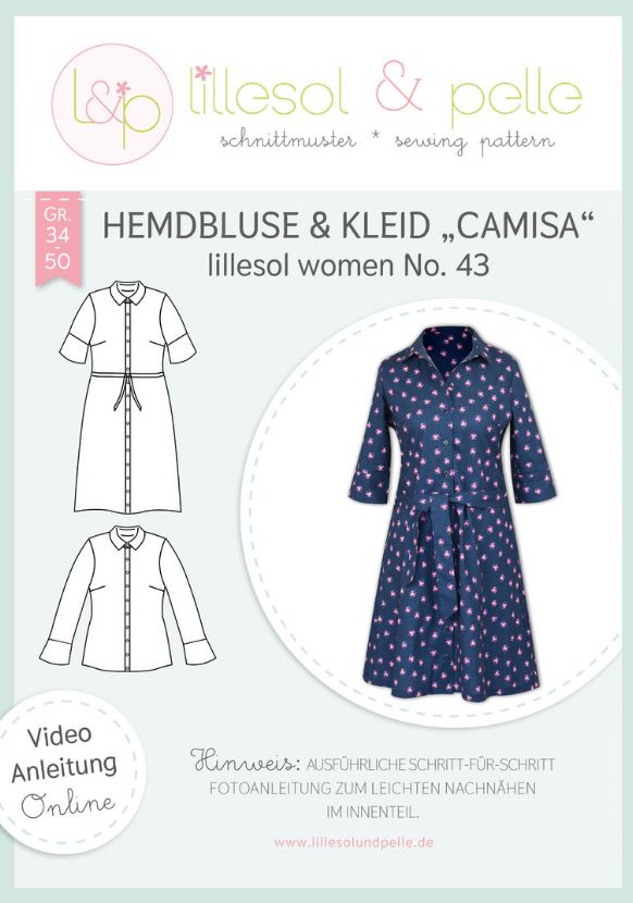 Lillesol Women Papierschnittmuster No.43 Hemdbluse & Kleid Camisa